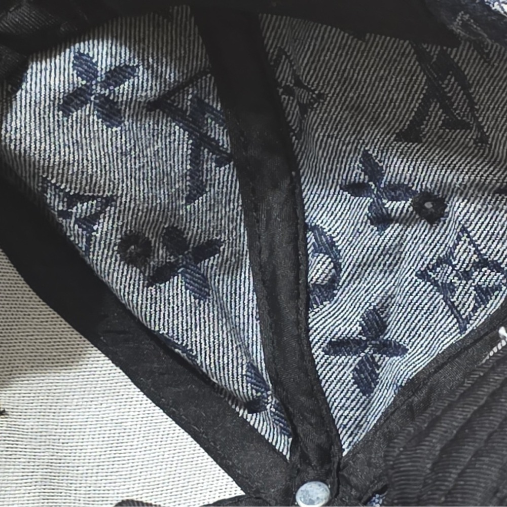 Louis Vuitton Monogram Baseball Cap Adjustable Blue Men One Size - Picture 4 of 12